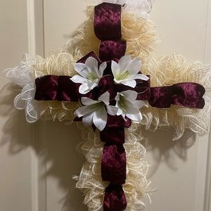 Easter Cross Wreath